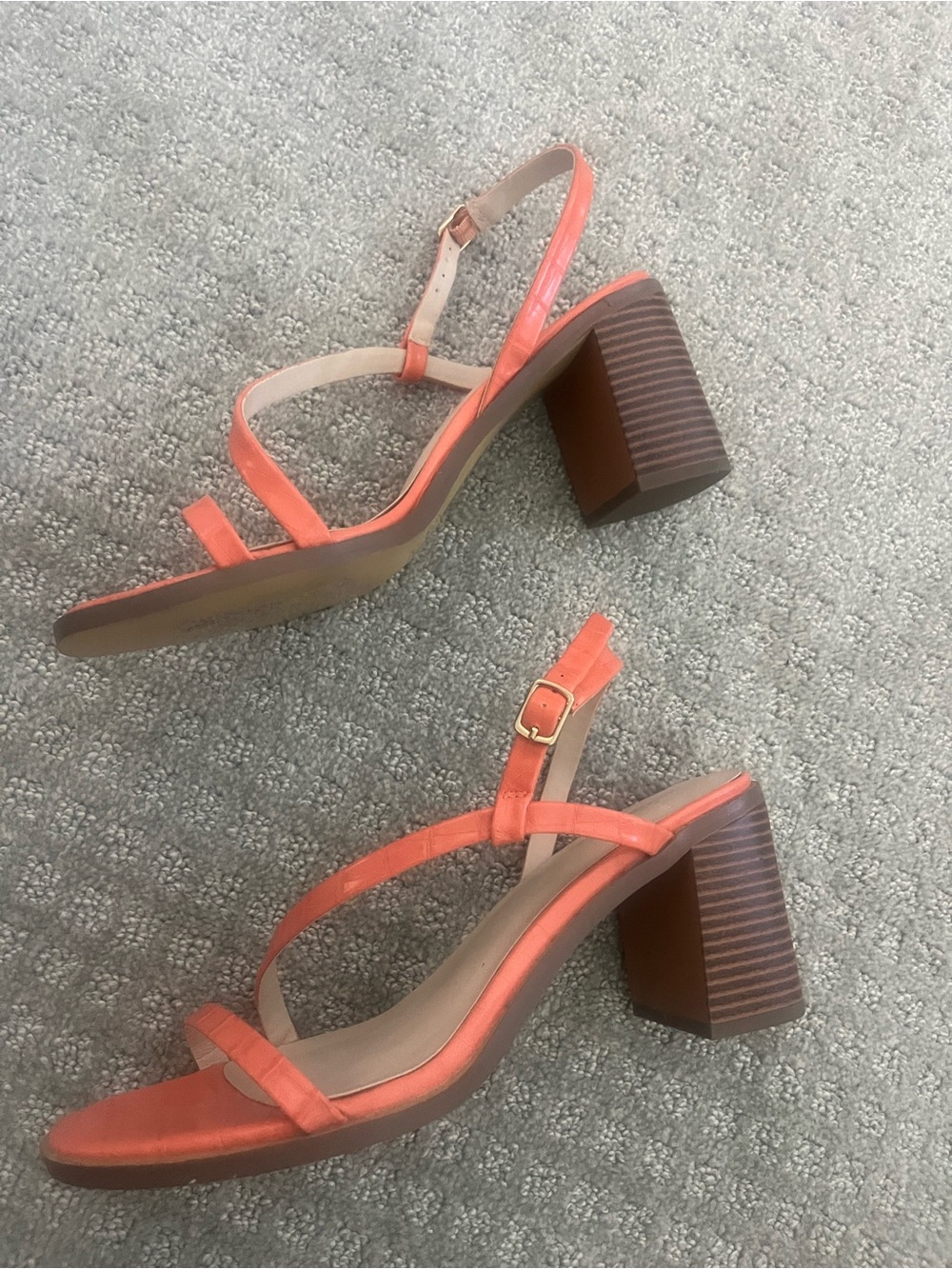 Halston Coral Strappy Block Heel Sandals - Women